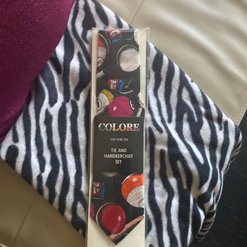 Silk Tie and handkerchief set